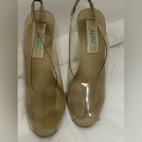Frederick Leone - Clear acrylic/competition heels, size 5, 4” heel - Picture 5 of 6